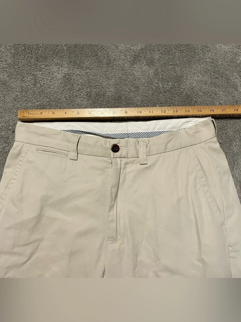 Vintage Polo Ralph Lauren Chino Pants Mens 32x26 Ivory Classic Fit Preppy